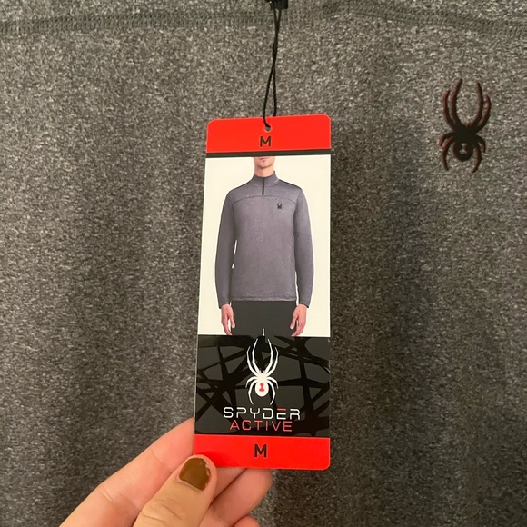 NWT Spyder Athletic Quarter Zip Long Sleeve Active Top - Picture 4 of 5